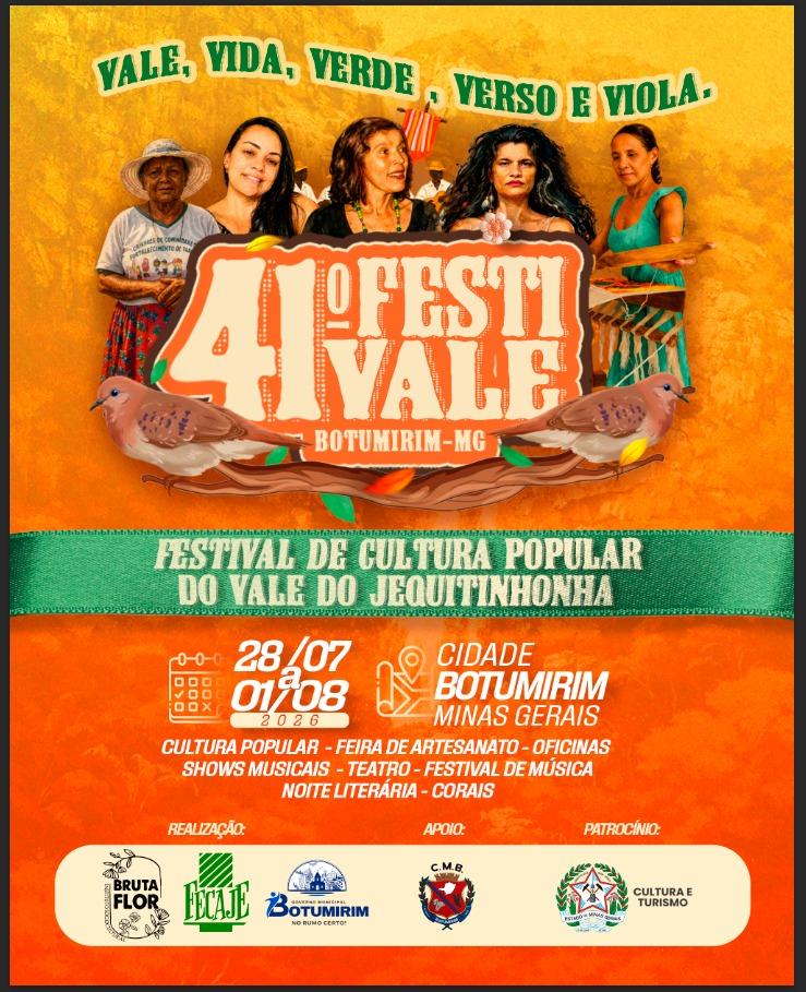Botumirim se prepara para receber a 41ª edição do Festivale, maior celebração da cultura popular do Vale do Jequitinhonha
