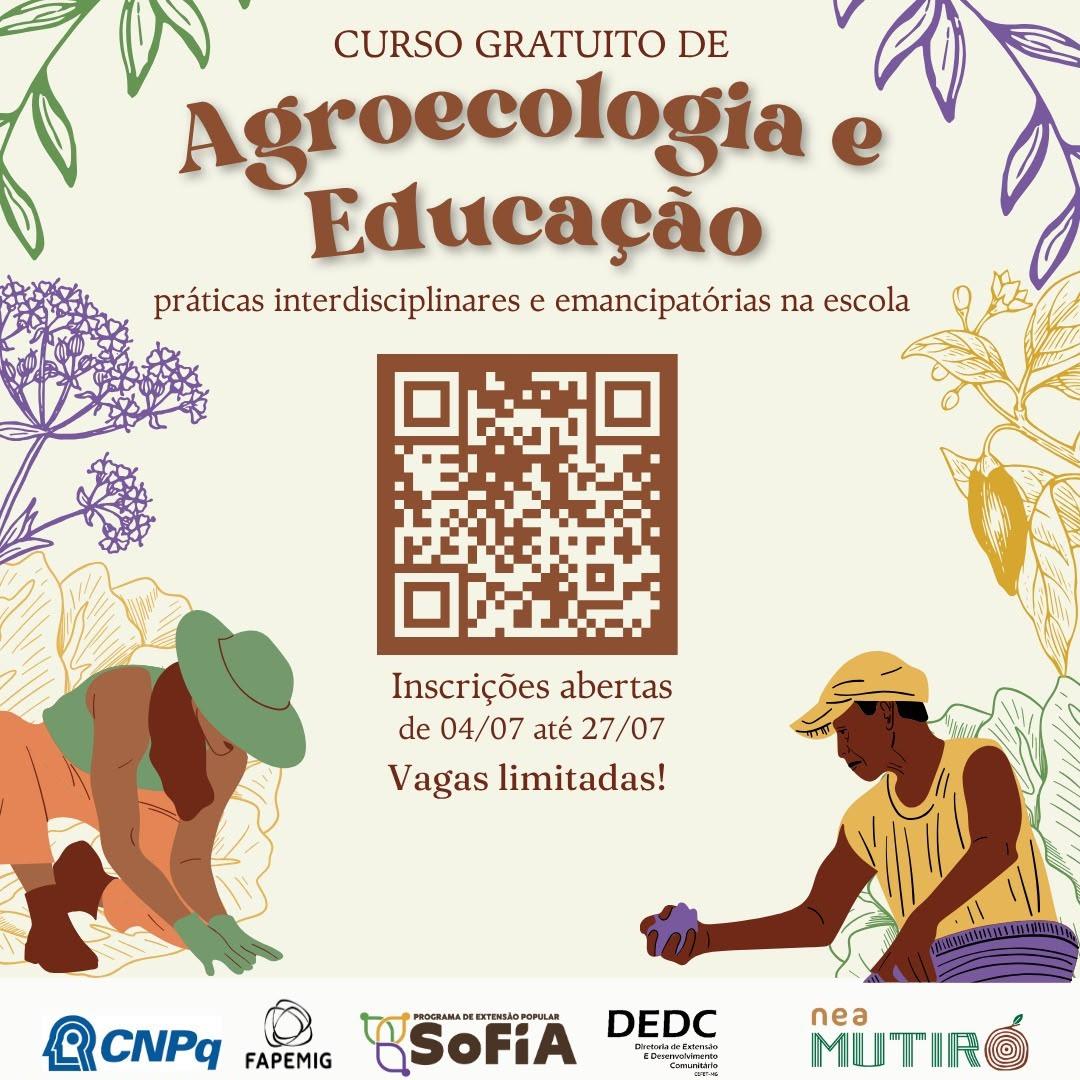 CEFET-MG abre inscrições para curso gratuito de Agroecologia e Educação voltado a profissionais da Educação Básica