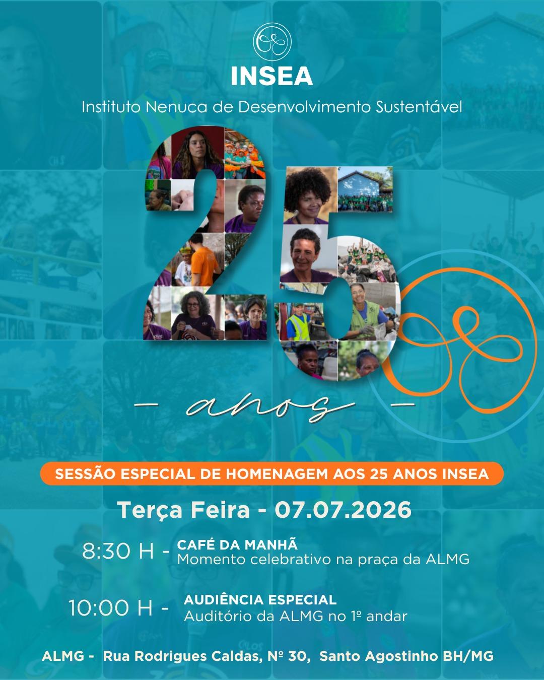 INSEA celebra 25 anos de atuação com homenagem especial na Assembleia Legislativa de Minas Gerais