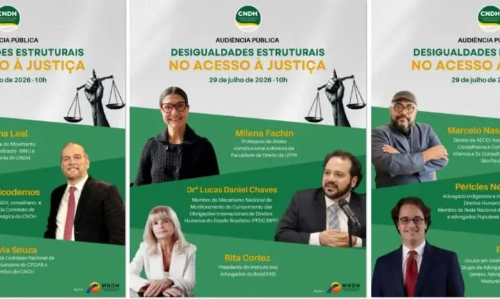 CNDH promove audiência pública sobre desigualdades estruturais no acesso à Justiça